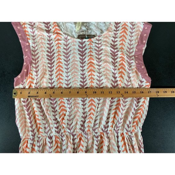 Matilda Jane Medium Fortune Teller Dress Pockets Mauve Pink Orange Happy & Free - Picture 5 of 9